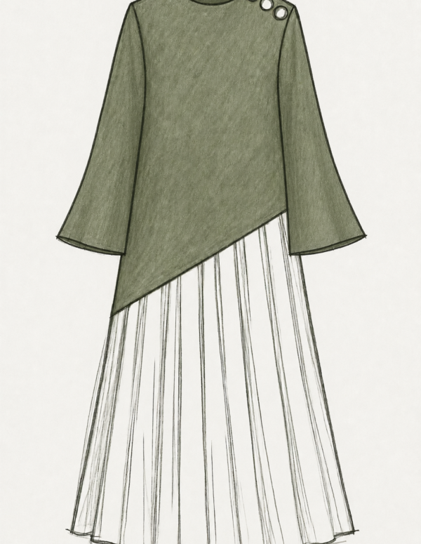 The Contrast (Sage green and White)